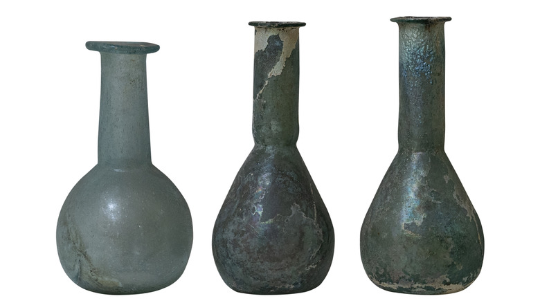 ejemplos de vidrio romano
