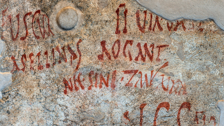 graffiti en Pompeii