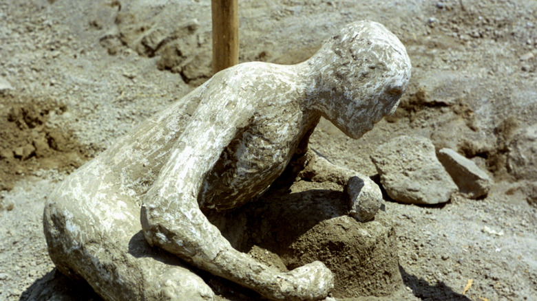 restos humanos en Pompeii