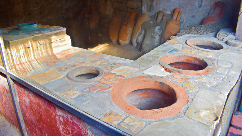 barra de snack en Pompeii