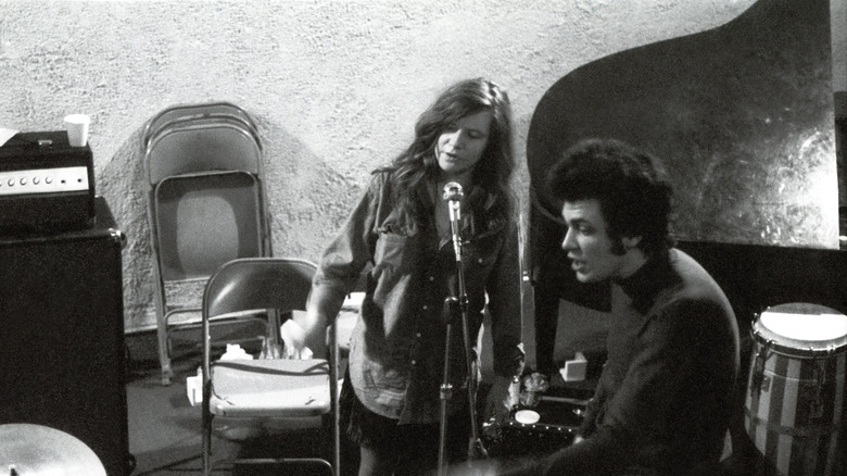 Janis Joplin en estudio con Mike Bloomfield en 1969