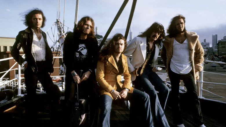 Foto de Deep Purple posando en San Francisco