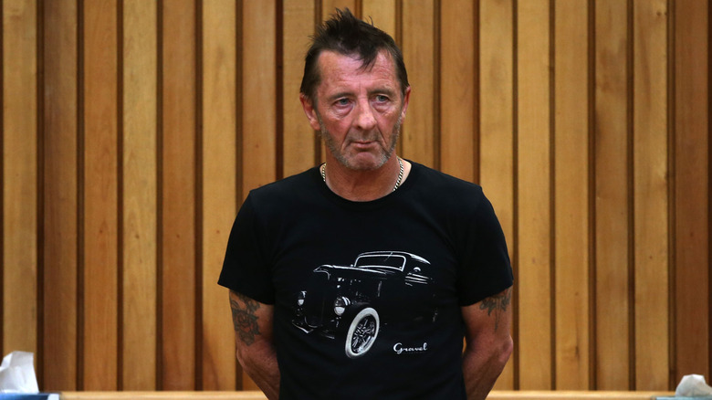 Phil Rudd en corte en 2014