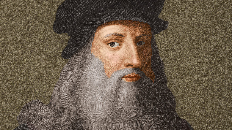 Dibujo de Leonardo da Vinci con sombrero