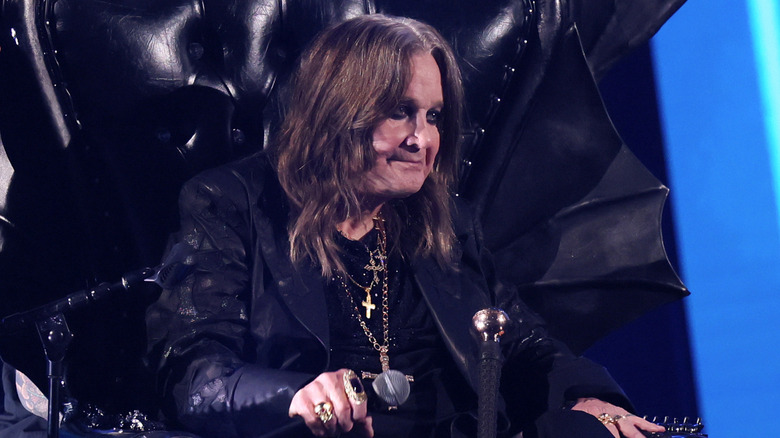 Ozzy Osbourne en la ceremonia del Salón de la Fama del Rock