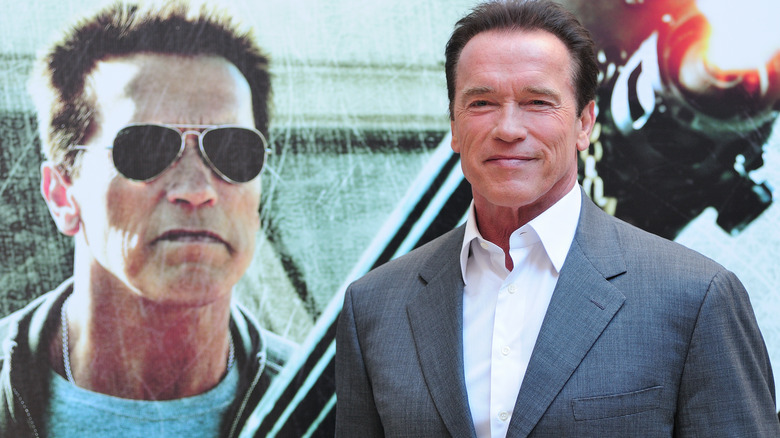 Arnold Schwarzenegger en una sesión fotográfica