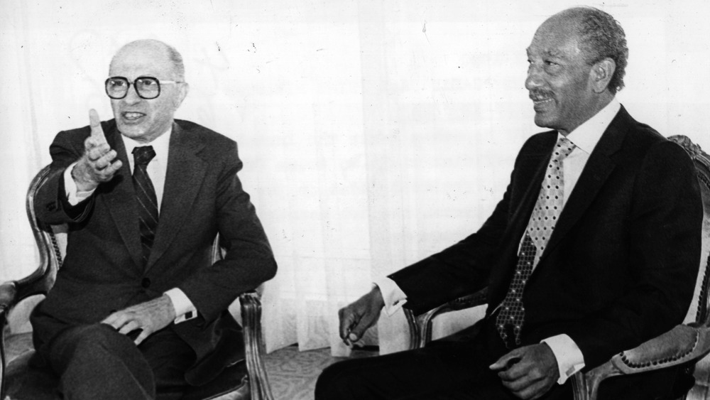 Menachem Begin y Anwar el-Sadat