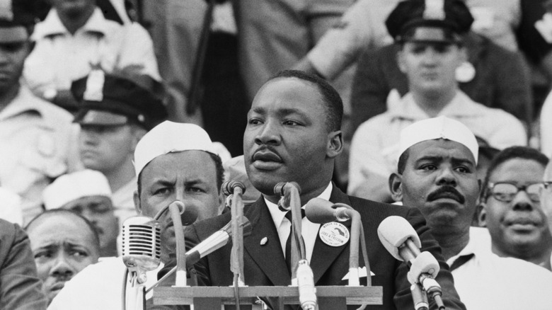 Martin Luther King Jr. durante el discurso 'I Have a Dream' en 1963