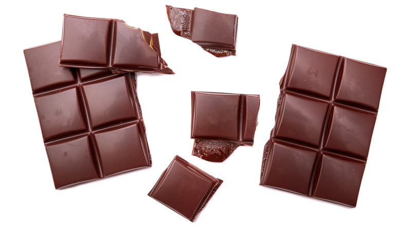 Barras de chocolate