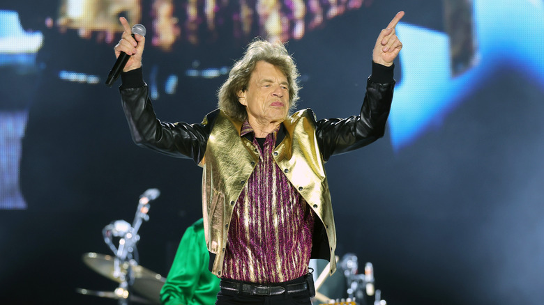 Mick Jagger en el escenario en 2024
