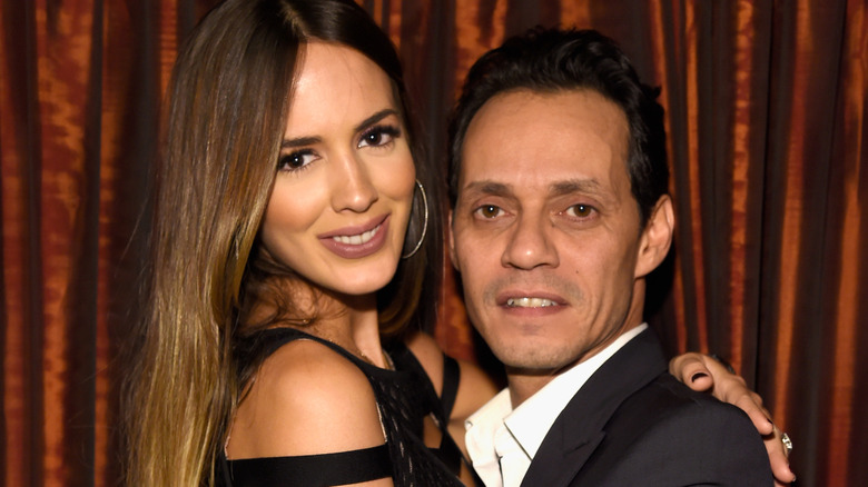 Shannon De Lima y Marc Anthony posando juntos