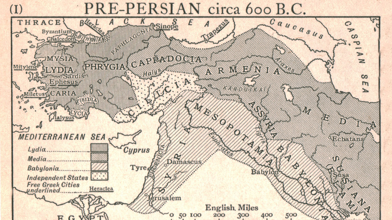 Mapa de la antigua Mesopotamia