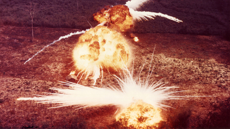 Explosión de napalm en Vietnam del Sur 1966