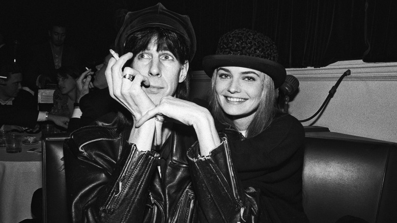 Ric Ocasek y Paulina Porizkova en 1990