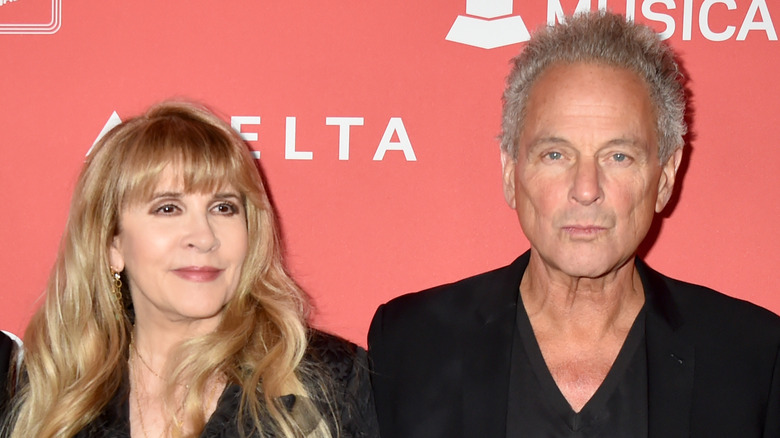 Nicks y Buckingham en un evento de Fleetwood Mac