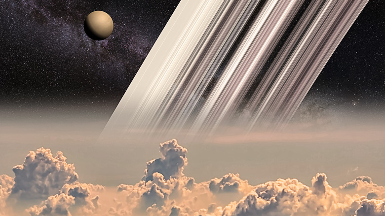 Titán visto desde Saturno
