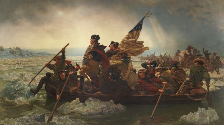 Pintura de George Washington cruzando el Delaware
