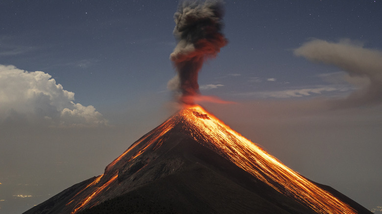 Volcán en Guatemala