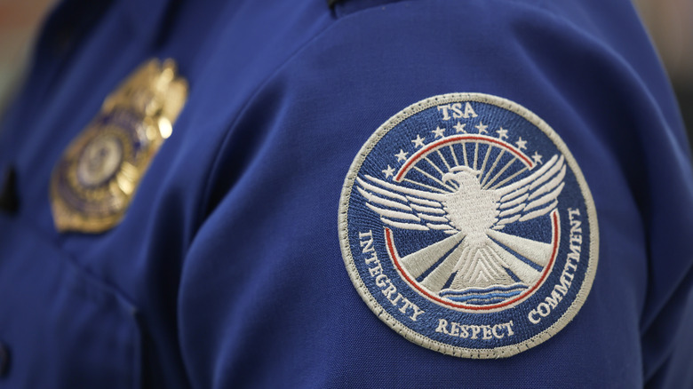 agente TSA en uniforme